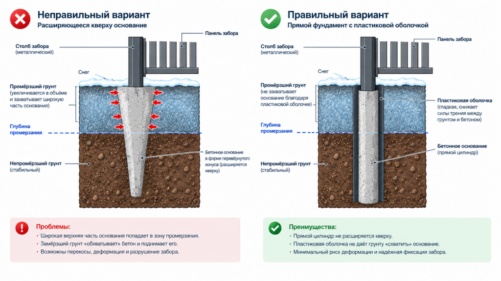 Ошибка бетонирования