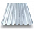 Профнастил С-8 1,5х1,2м 0,35мм оцинкованный неокрашенный