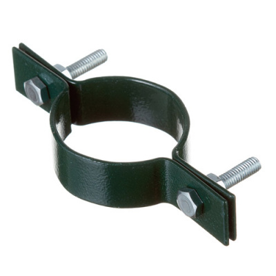 Крепление хомут d 51 мм RAL 6005 зеленый GL (комплект)