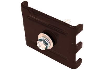 Крепление (скоба и саморез 5,5х32) RAL 8017 шоколад