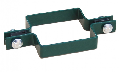 Крепление хомут 80х80 мм RAL 6005 зеленый