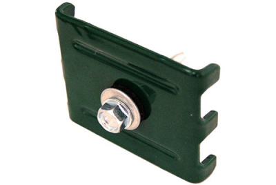 Крепление 40х40х2 (скоба под саморез/винт) усиленная RAL 6005