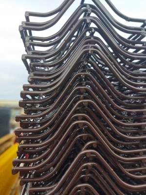 3D Панель 3,5 мм 1,23х2,5м RAL 8017 (шоколад) цинк