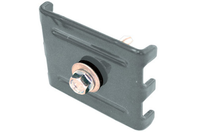 Крепление (скоба и саморез 5,5х32) RAL 7040 серое стекло